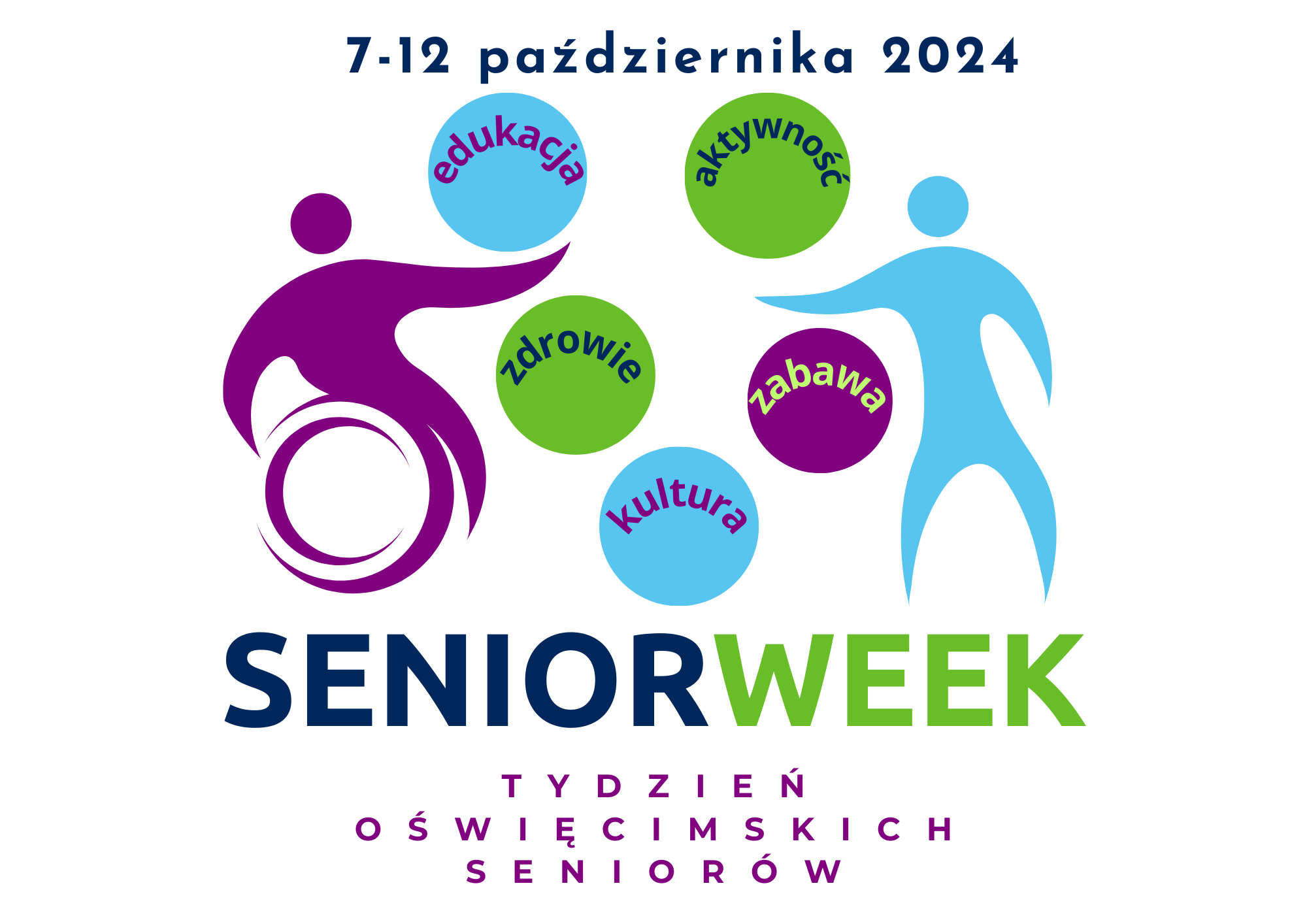 na plakacie znajdują się informacje o wydarzeniach dla Seniorów