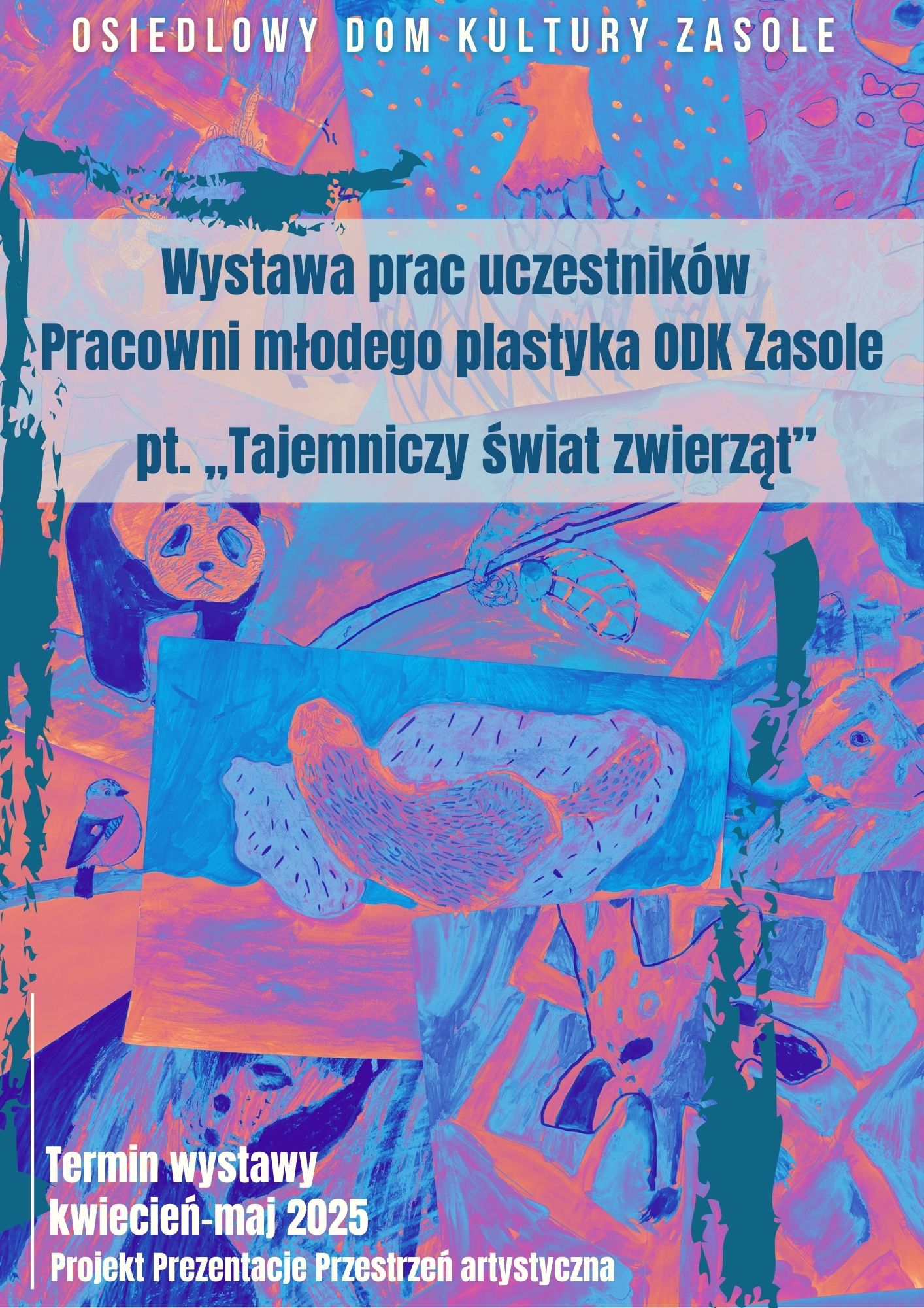 plakat z kolażu prac dzieci