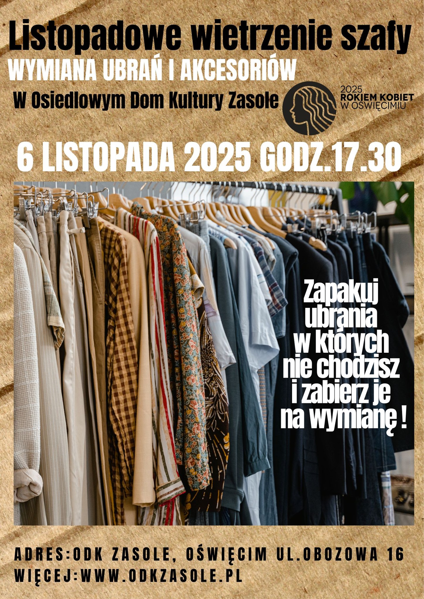 Listopadowe wietrzenie szafy czyli wymiana ubrań i akcesoriów w ODK Zasole!