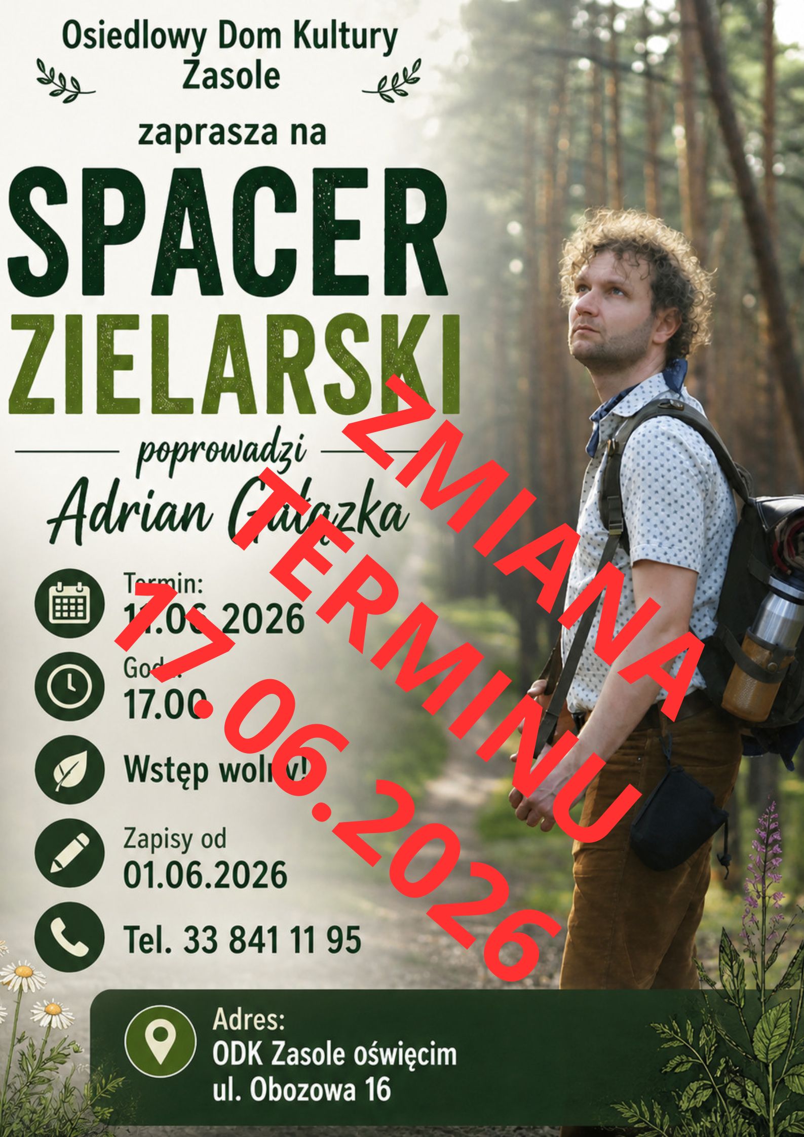 zmiana terminu spacer zielarski